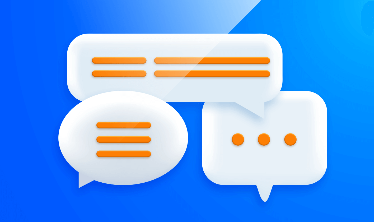 Chat bubbles image representing share of voice