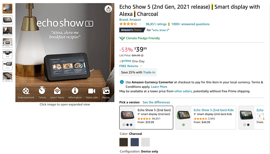 Use separators in product titles.