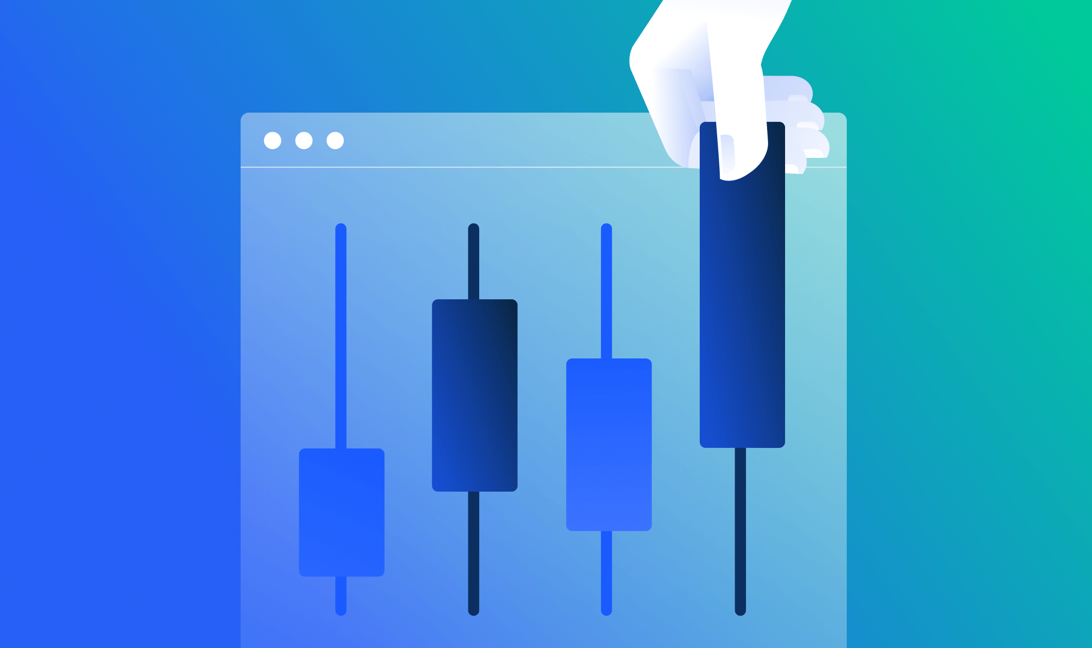 Illustration of a lightbulb chart