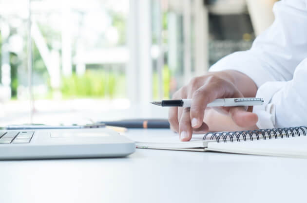 Holding A pen
