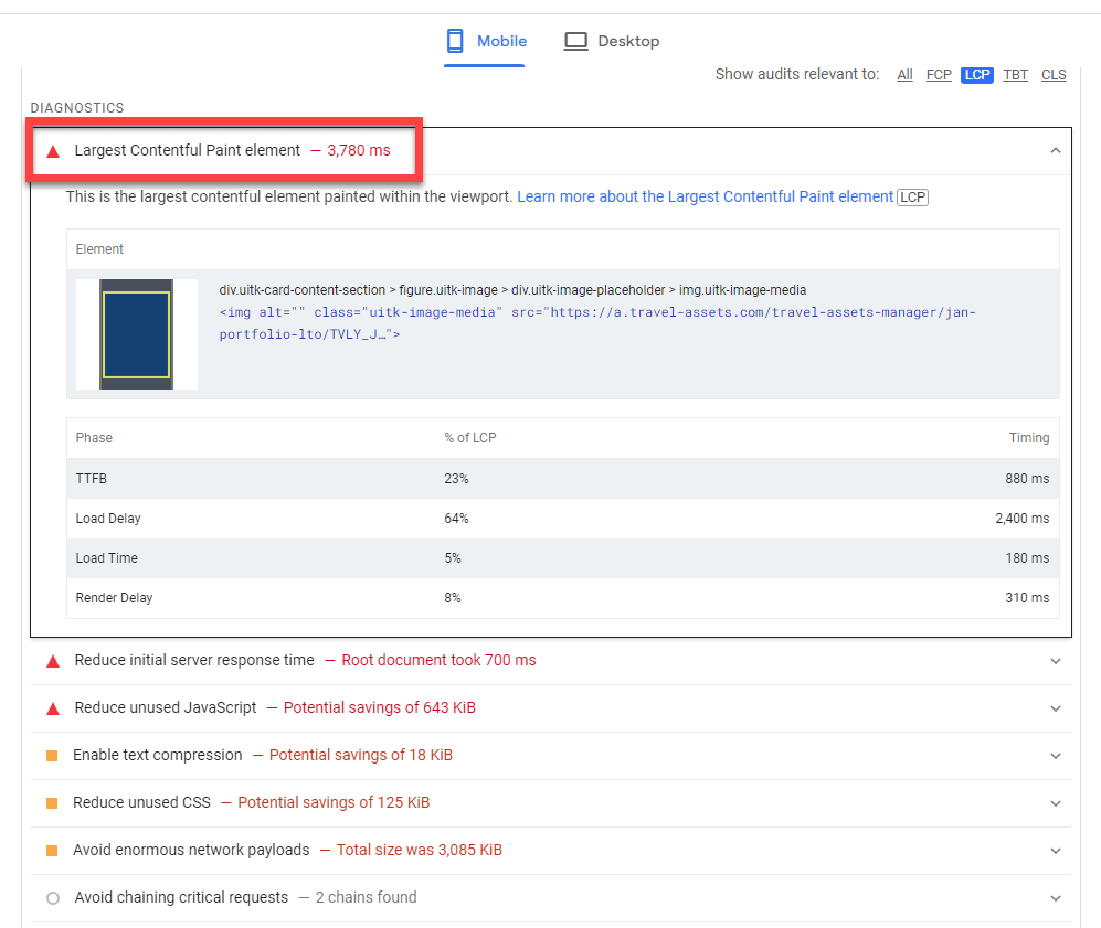 How to optimize LCP on your site