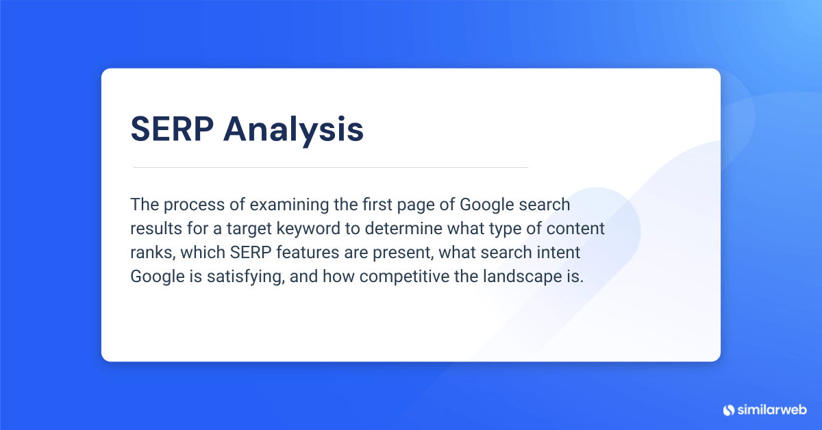 SERP analysis definition